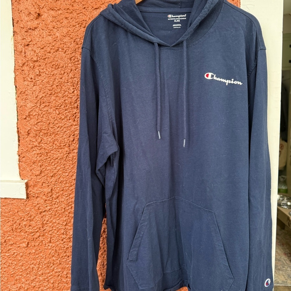 Champion Mid-Weight Athletic Wear Navy Sports Pullover Hoodie Size XL Men’s